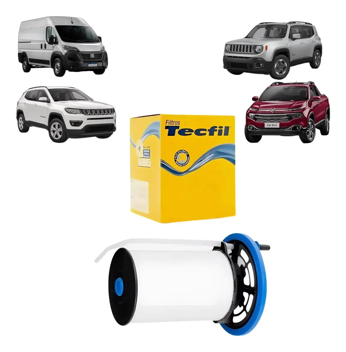 Filtro Combustível Jeep Compass 2.0 Diesel 2016 Acima